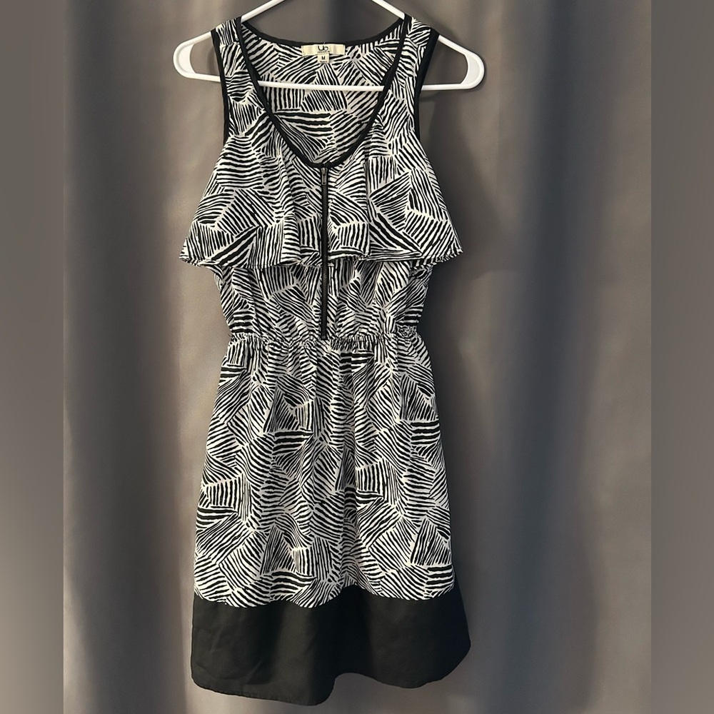 Black and White Patterned Dress